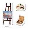 Decor Dollhouse Furniture Dolls DIY Drawing Board Mini Wood Box Artist Paint Pen Miniature Easel