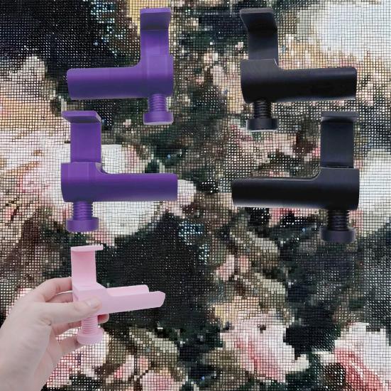 Diamond Art Canvas Holder Table Clamp Set Diamond Art Canvas Roll Helper Desktop Diamond Art Canvas Roller for Diamond Art Projects