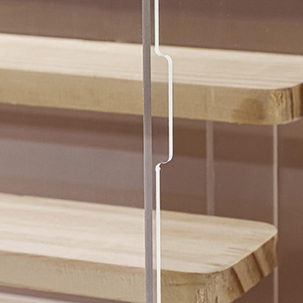 Transparent Acrylic Storage Box for Toy Models Removable Shelf Jewelry Organizer Sturdy CollectibleS Display Case