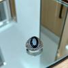 Factory Jewelry Hip Hop Exaggerated Rings Antique Distressed Fingers Men'S Personality Black Gemstone Rings