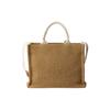Marni Borsa a Tote in Pelle con Design Intrecciato Vintage e Stampa di Lettere per Donna Marrone SHMP0077U0P3860Z0R