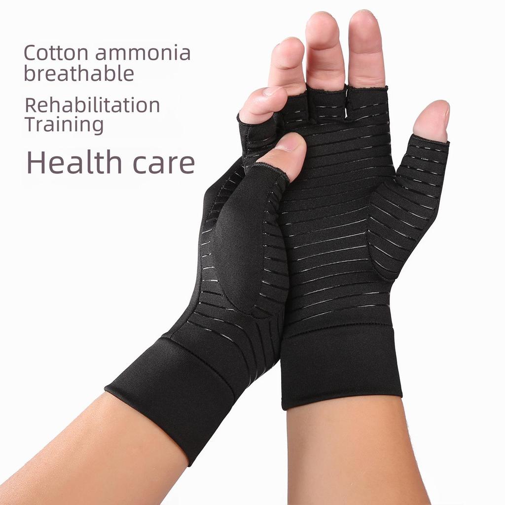 Unisex Breathable Anti-Slip Sports Training Gloves - Half-Finger, Joint Support