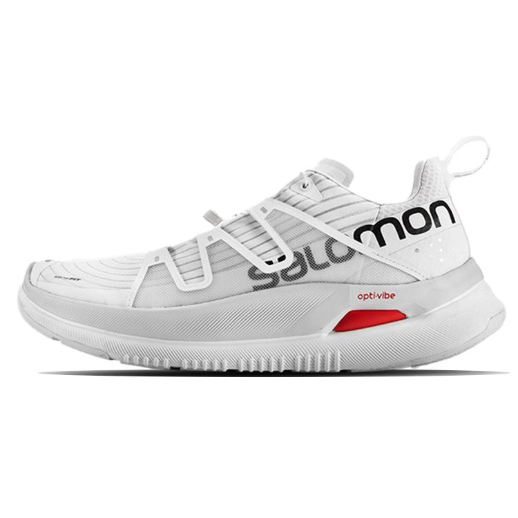 Salomon Lezzgo Max Trendy Fabric Slip-Resistant Wear-Resistant Breathable Lightweight Low-Top Running Shoes Unisex sneaker White 415199