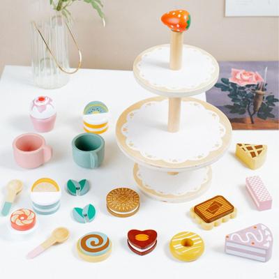 Kinder Nachmittag Tee Spielzeug Set Kleine Mädchen Party Miniatur Schönes Geschenk Montessori Spielzeug für 3 4 5 6