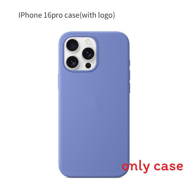 Iphone16 Pro For Solid Color Magnetic Silicone Phone Protective Case With Logo