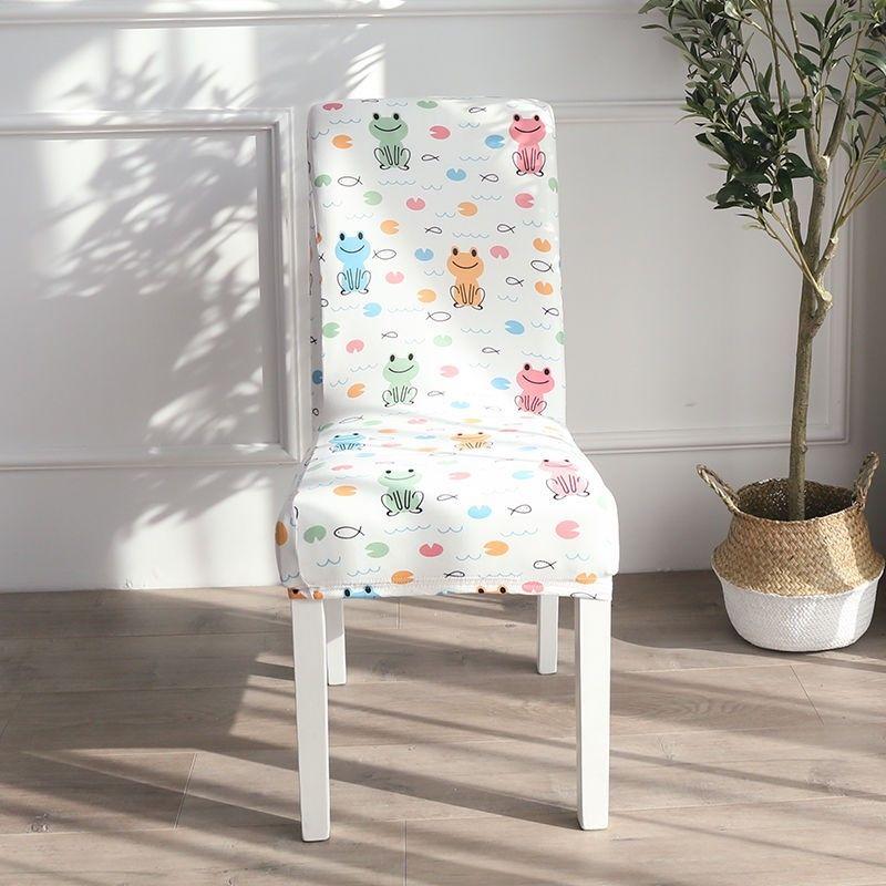 

Эластичные чехлы на стулья Чехол Нейтральный Чехол для обеденного стола и волос Подушка для спинки Чехол на стул Ткань Ремесло Печать Бытовой Обеденный Чехол для сиденья Happy Frog 1 Pack 0x0cm