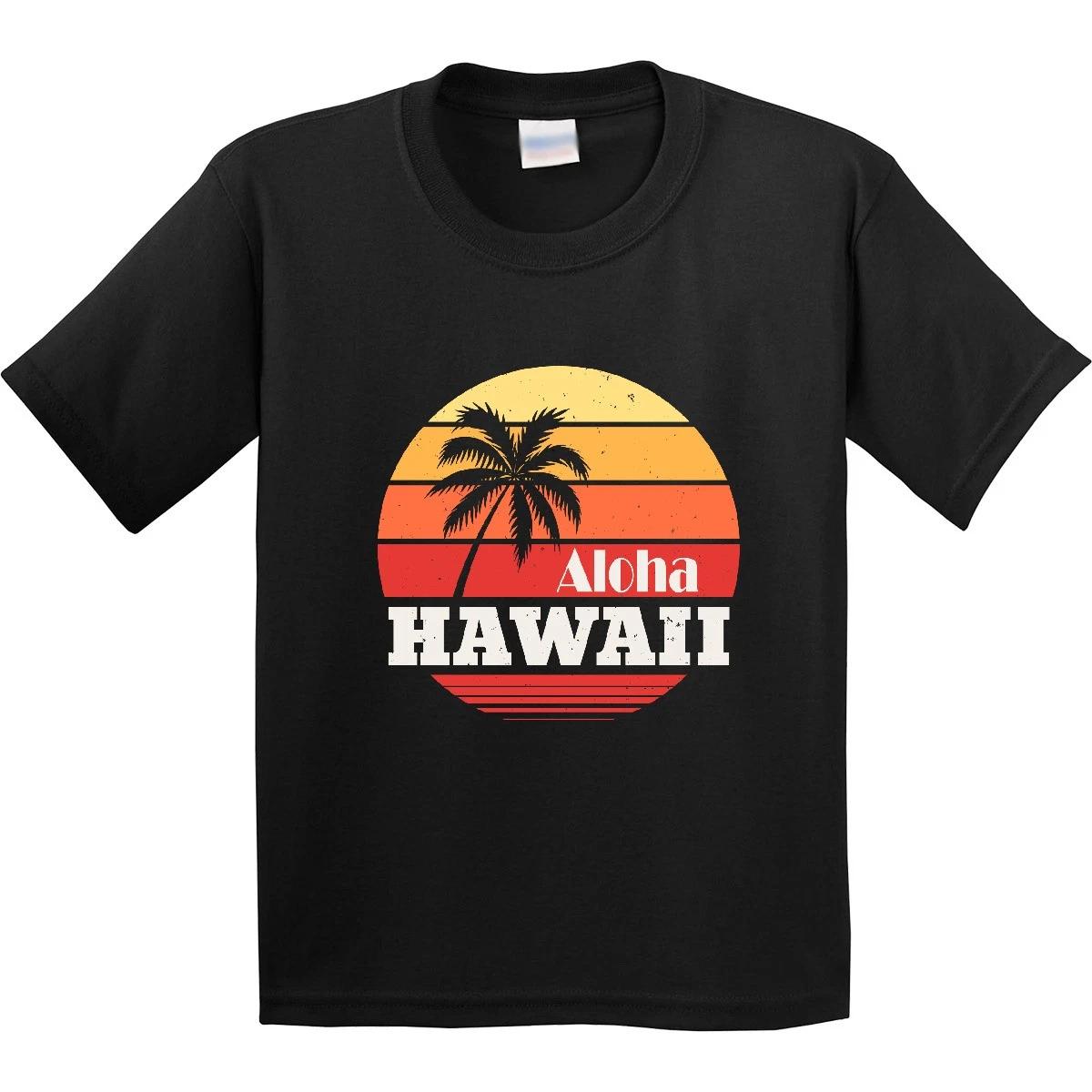 Inktastic Aloha Hawaii Vacation Retro Vintage Youth T-Shirt Travel Throwback Tee 120