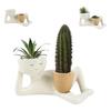 Creative Flowerpot Succulent Planter Flower Pot Cute Face Plant Pot Small Succulent Planter For Small Decorative Houseplants