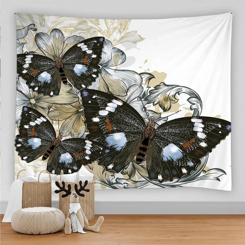 Tapisserie Décoration Murale Maison Motif Papillon Fond Chambre Bureau Salon