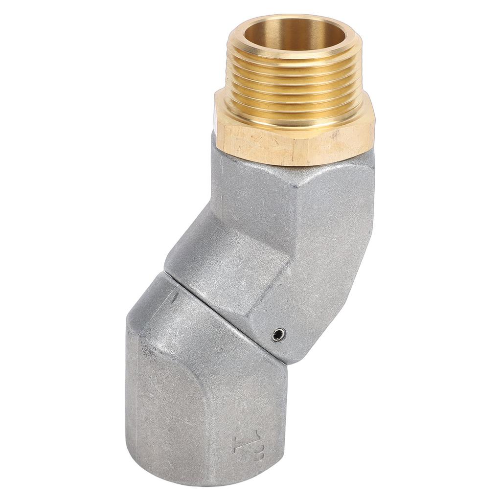 1 Inch NPT Fuel Nozzle Adapter 360 Degree Rotating Zinc Alloy Refueling Hose Connector for Transfer Pump Tank