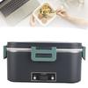Electric Lunch Box 1.8L 360 Degree Circulation Heating SUS304 Liner Dishwasher Safe Portable Lunch Warmer Box for Home Car  
