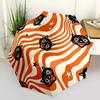1pc Halloween Cats Automatic Umbrella - 8-Rib Portable Folding Black Iron Frame for Outdoor, Beach, Travel, Beach Umbrella,082