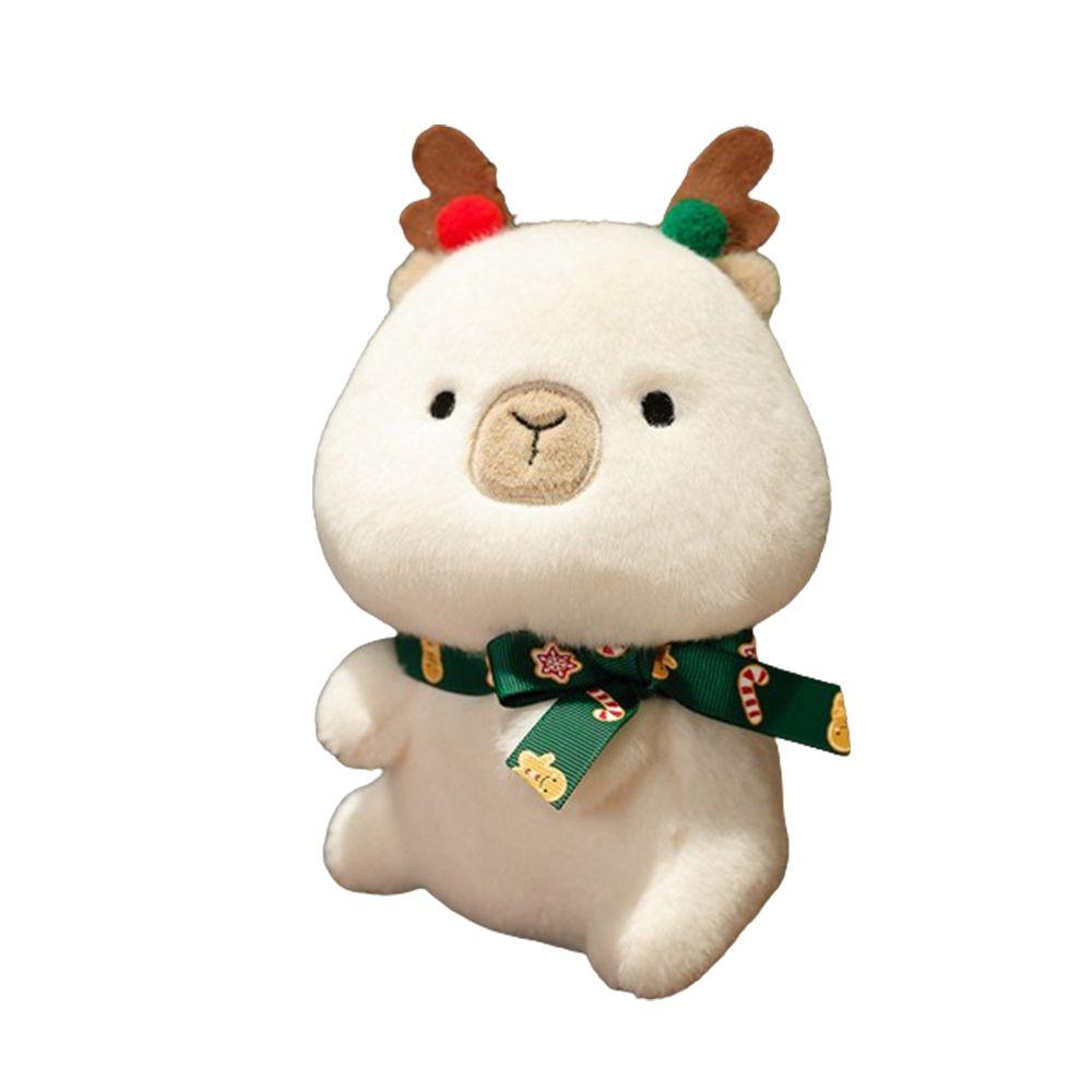 Lovely Christmas Stuffed Plush Toys Christmas Decoration 3D Stuffed Animals Elk Toy  Toddler