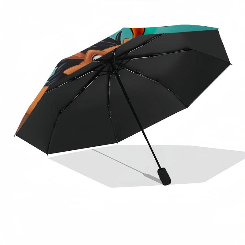 Lion King, Timon Themed Automatic Opening and Closing Umbrella, Brightly Colored 8-rib Portable Umbrella, Suitable for Men and Women, A Perfect Gift f