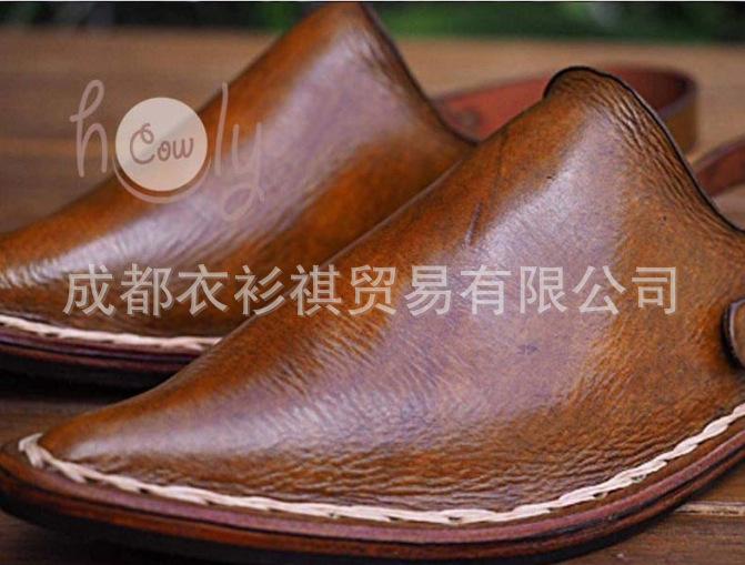 Pointed Men'S Flat Spring Casual Shoes Large Size Versatile 38-48 Size Slippers Sandals