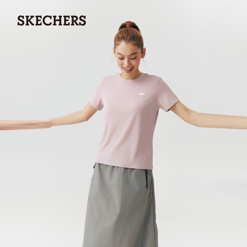 Skechers Women s Knit Short Sleeve T-Shirt XL 100