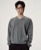 NOISE Cashmere Merino Wool V-Neck Knit - Charcoal
