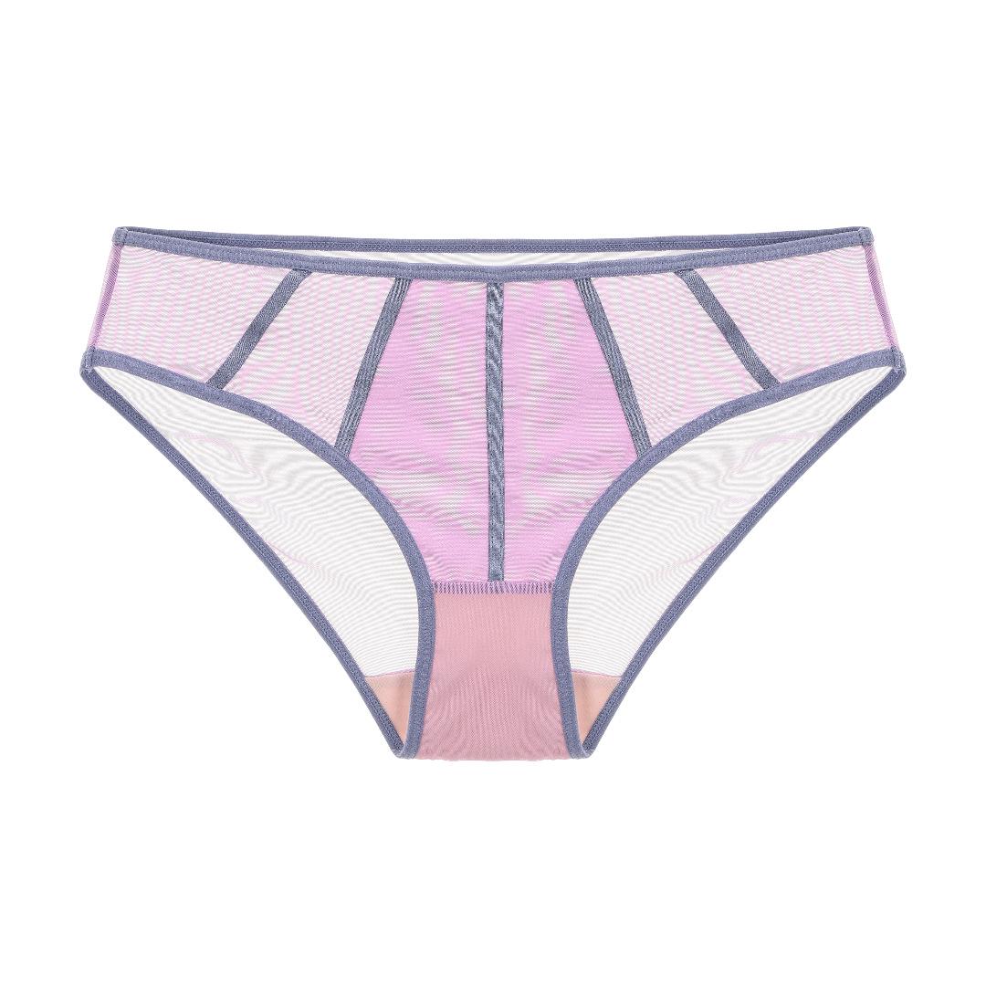 

Французские трусы-слипы с низкой посадкой, сетчатые, облегающие бедра, в стиле колор-блок для женщин Extra Large