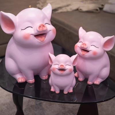 Decorative Pig Piggy Bank Large Capacity Zodiac Pig Ornaments Durable Animal Saving Box  New Years