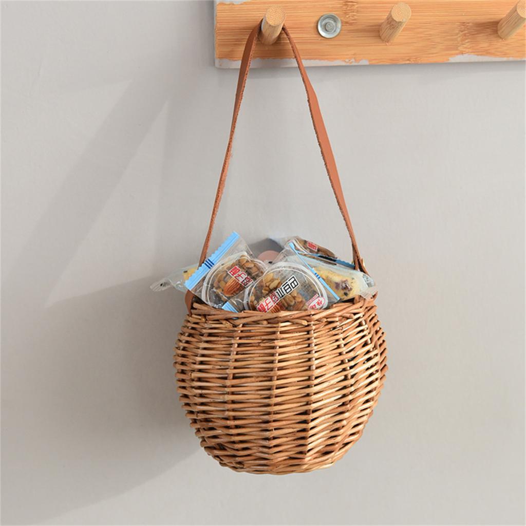 Eco Friendly Natural Wicker Basket Lightweight And Breathable Perfect For Picnic Outings And Home Storage Of Produce