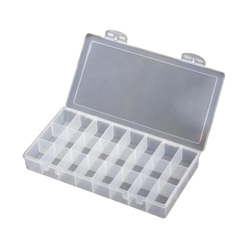 

24 36 48 Grids Paint Organiser Case Jewelry Storage Box Clear Plastic Storage Case for Jewelry Beads Painting DIY Craft