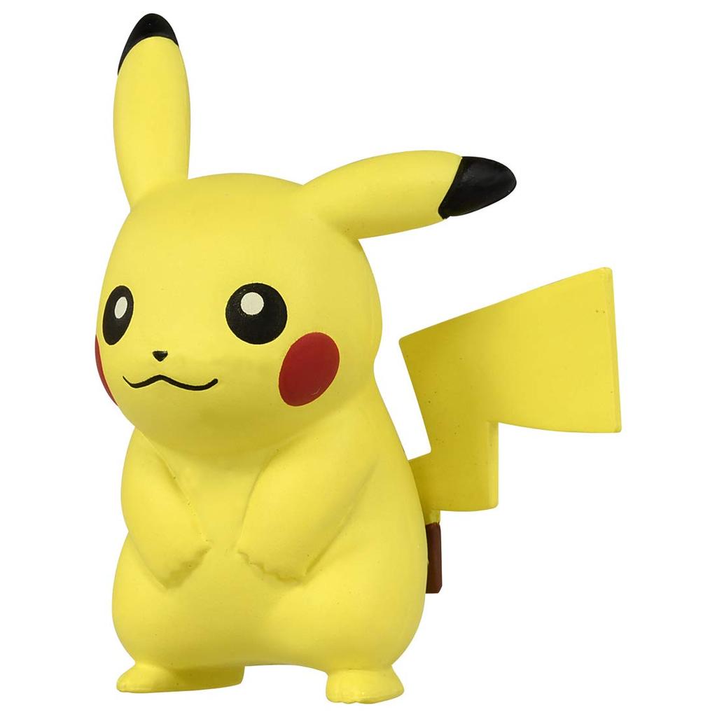 TAKARA TOMY "Pocket Monster Monster Collection MS-01 Pikachu" Pokemon Figure Toy Ages 4 and up Passes Toy Safety Standards ST Mark Certification