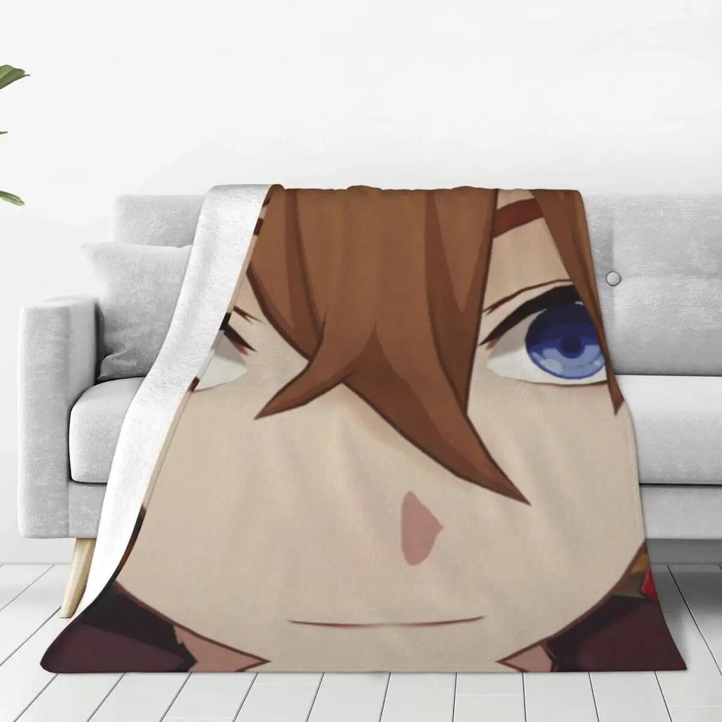 Childe Genshin Impact Tartaglia Face Meme Pături catifea iarnă multifuncțională ușoară subțire pătură pentru pat