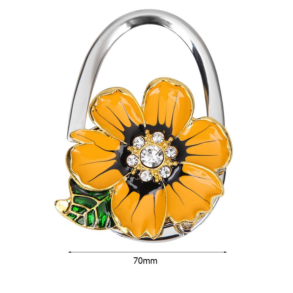 Flower Portable Handbag Bag Hanger Hook Fashion Purse Holder Unique Bag Parts Accessories Instant Bag Hanger for Table Desk