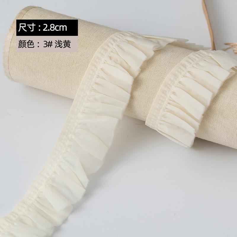 2.5Cm Color Cloth Fungus Nylon Elastic Band Toy Doll Women'S Dress Socks Decorative Belt