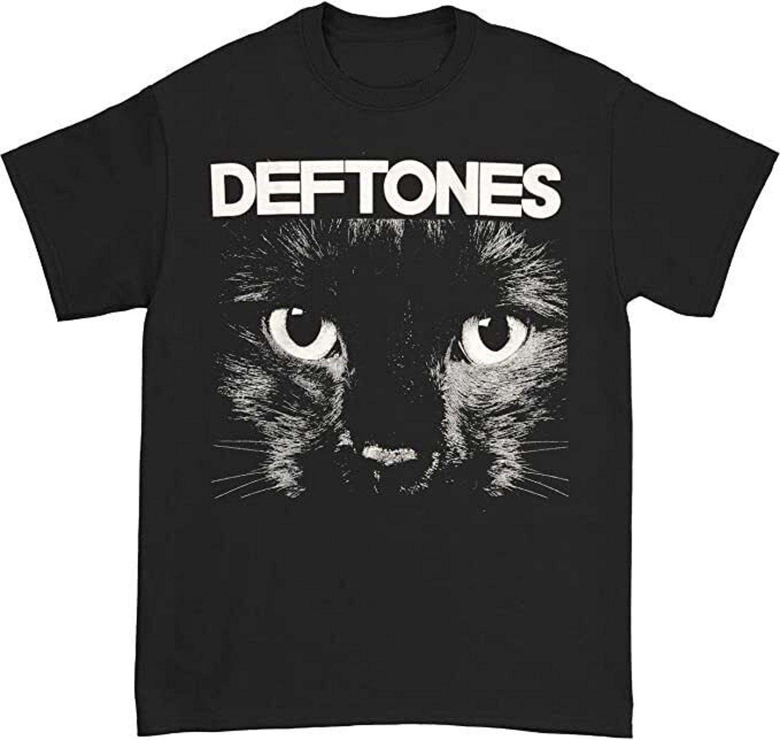 Deftones Mens T shirt- Officially Licensed Band Merch - Boyfriend Tee - Sphynx Cat, Star Pony S
