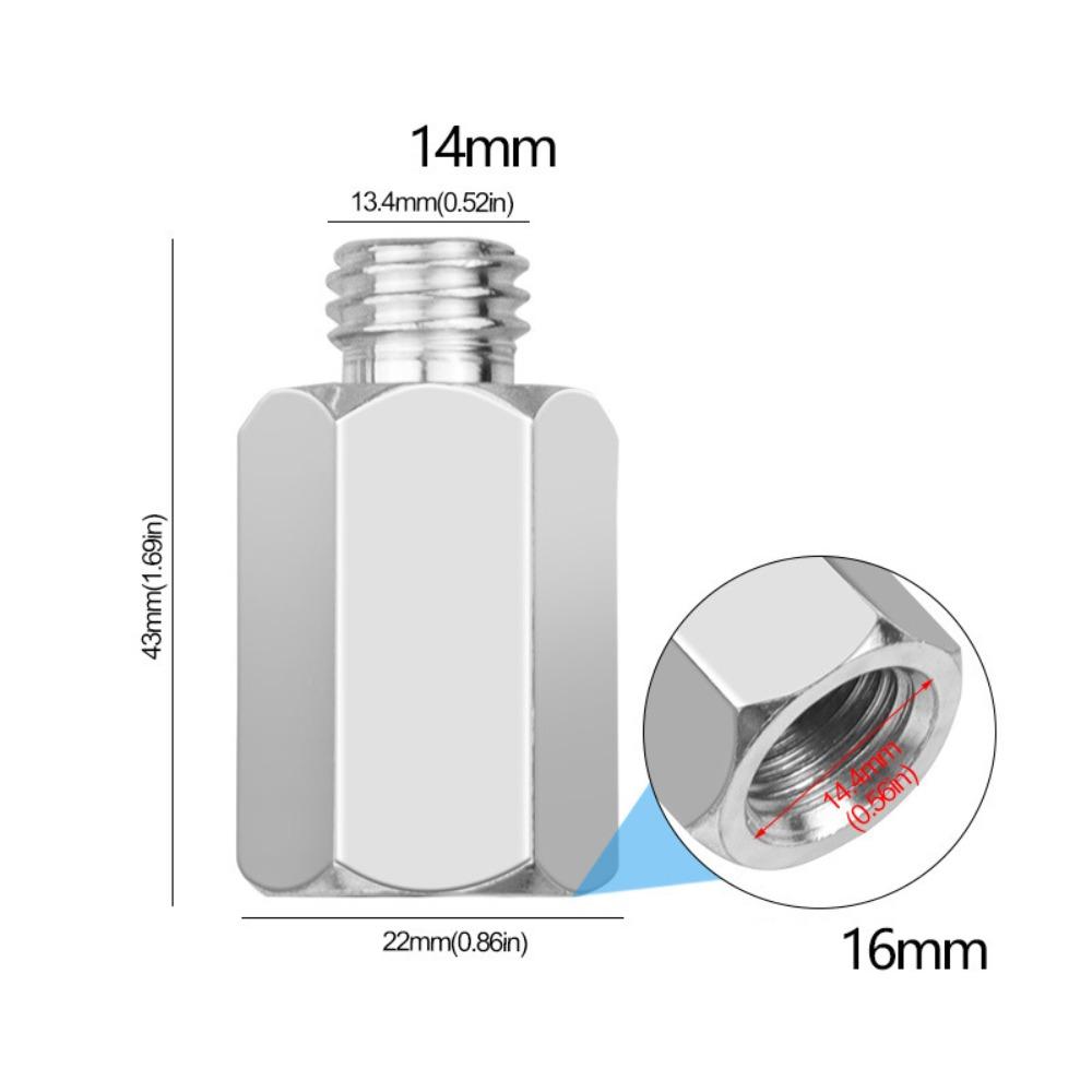 

Металлическая шлифовальная полировальная подушка 16 с внутренней резьбой 14 Аксессуары для полировальной машины Удлинитель для полировальной машины Соединительный стержень ABS