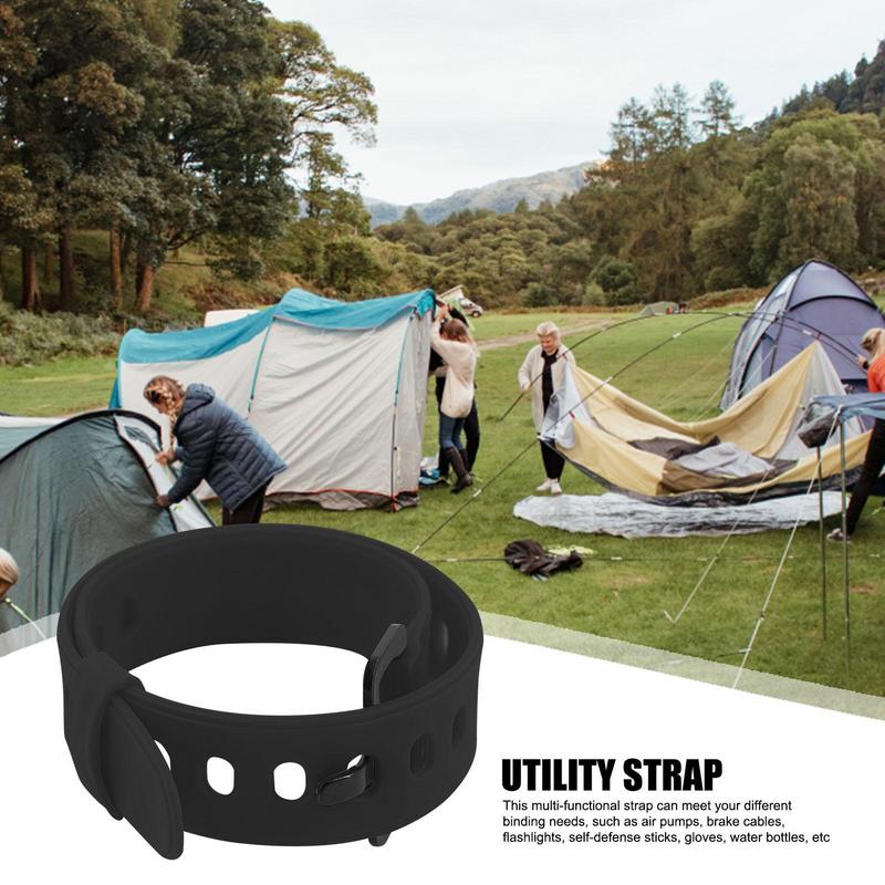 1PCS Travel Tied Belt Durable Rubber Tension Strap Cargo Tie Down Luggage Lash Belt For Camping Cargo Storage Belt Buckle