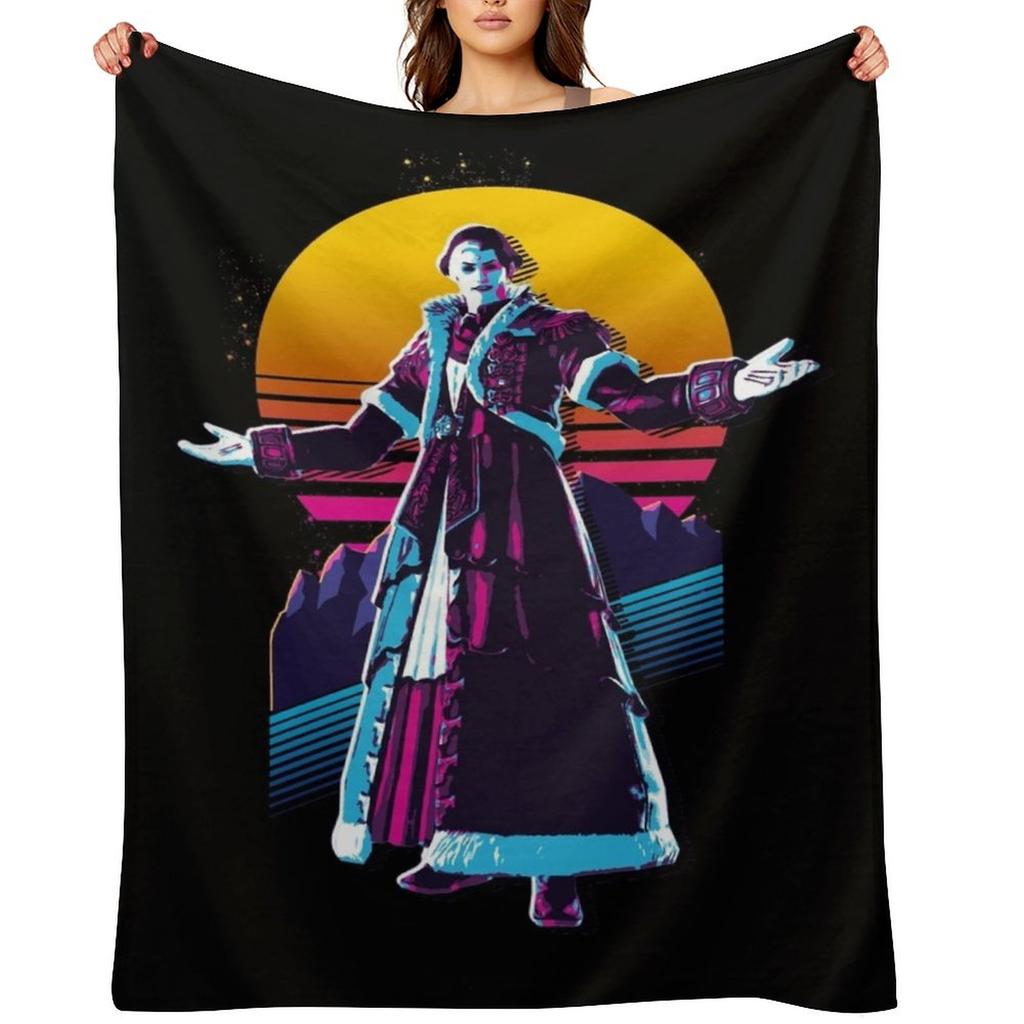 Emet-Selch - FFXIV *80s retro* Throw Blanket Sofa Throw Luxury Designer decorative Polar Blankets