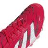 Adidas Predator Pro Soccer Unisex Lucid Black Size HG/AG Cleats, Adult, NLH38, Red/Footwear White/Core (ID3825), 27.5cm