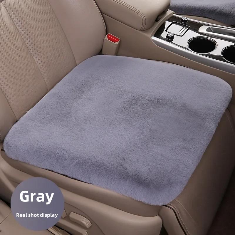 Sheepskin Car Seat Cushion Seat Covers Universal Fur Car Seat Cushion Winter Warm Car Seat Cover Automobile Interior Accessory