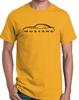 1979-82 Ford Mustang Hatchback Classic Outline Design Tshirt