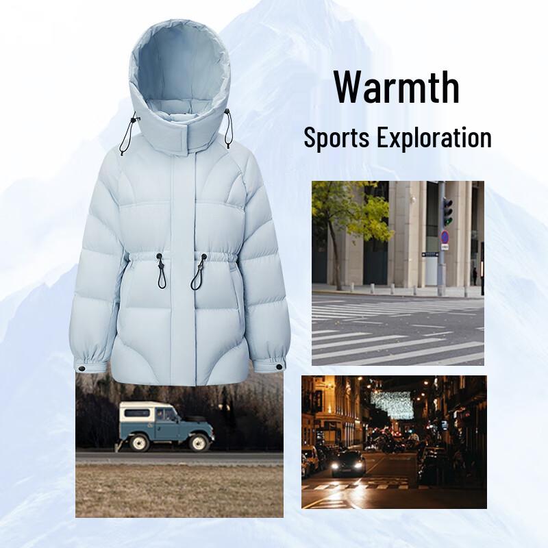 Qianrengang Women's 2025 Winter Hooded Down Jacket Y309098Y