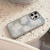 INS Blurred White Flower Phone Case Compatible with iPhone 14, iPhone 15, and iPhone 16 Pro Max