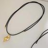 Conch Pendant Necklace Unisex Necklace Adjustable Rope Necklace Comfortable Neck Jewelry Suitable for Daily Party