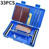 33/58Pcs Auto Tire Repair Set Puncture Repair Tools Car Motorcycle Bike Emergency Heavy Duty Tubeless Tire Repair Rivet Tool Set