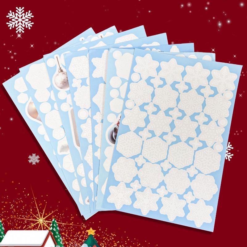 New Year Windows Stickers Cartoon Snowman Santa Claus Christmas Window Wall Sticker Christmas Decoration Self-adhesive Decals