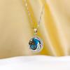 Starry Sky Planet Necklace: Elegant Diamond Titanium Steel Clavicle Chain for Women