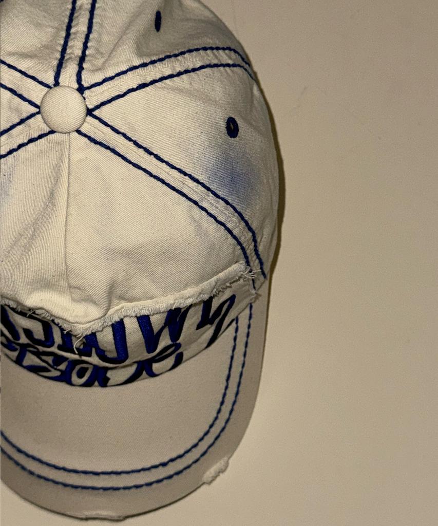 INSEOWL Washed Stitch Ball Cap - Cotton Cream