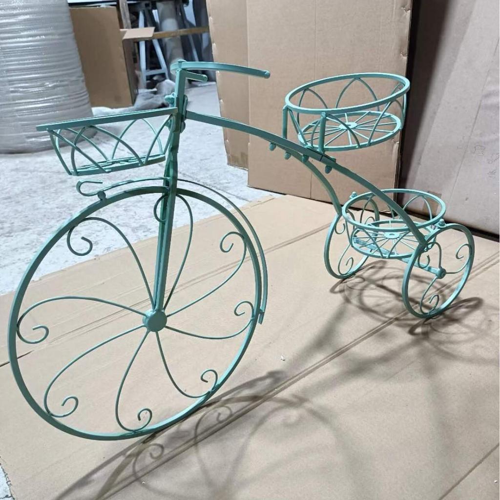European-Style Multi-Layer Indoor Bicycle Flower Rack for Plants and Indoor Use