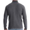 Men's Turtleneck Slim Striped Top Men's Loose Solid Color Casual Long Sleeve Sweater