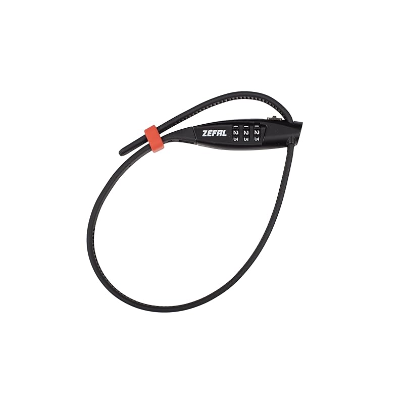 

Zefal for bicycles cable tie lock K-TRAZ ZIP3 steel blade 3 digit dial lock black length 45cm 4932