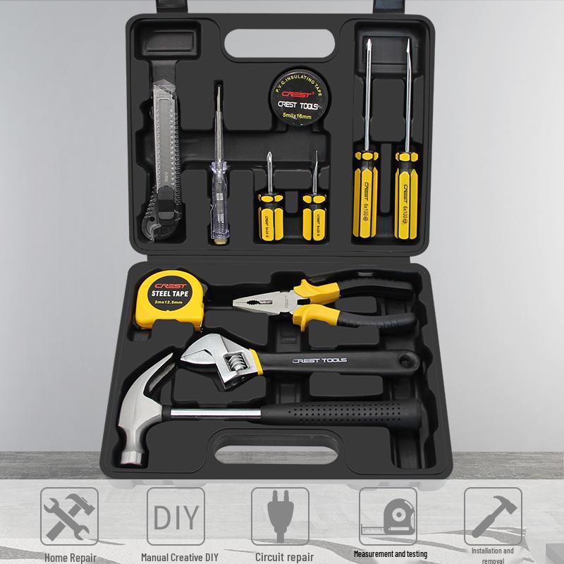 Multifunctional Household Toolbox Set: Screwdriver, Pliers, Wrench for Daily Repairs and Organization