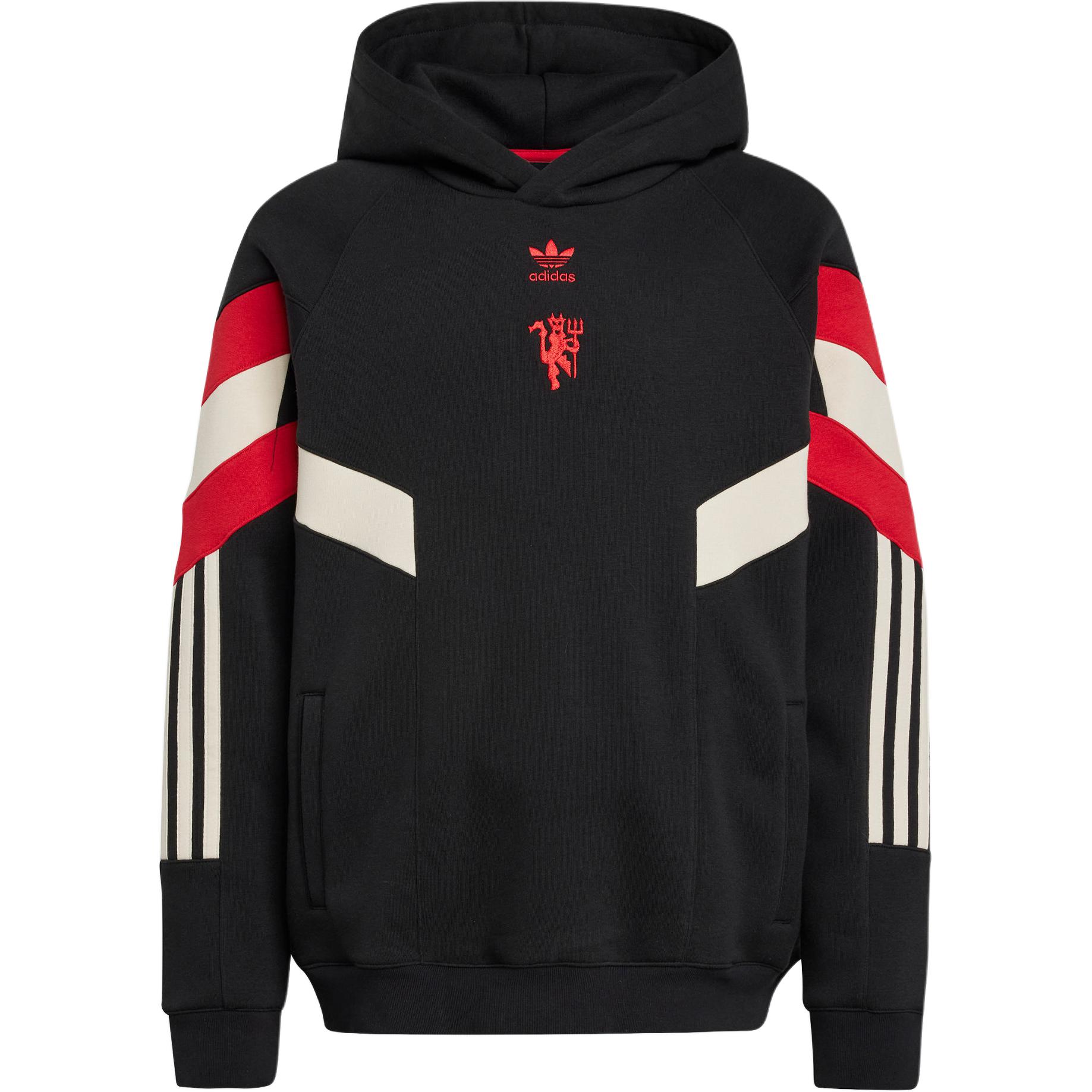 Adidas Originals Sweatshirt HOODIESManchester Black/Red Teenagers JC8836 146