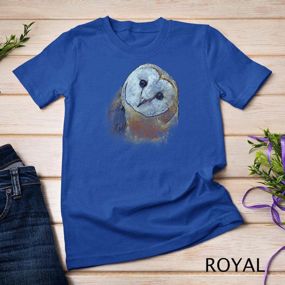 Barn Owl Painting Owl Art T-Shirt Unisex T-shirt 12 S