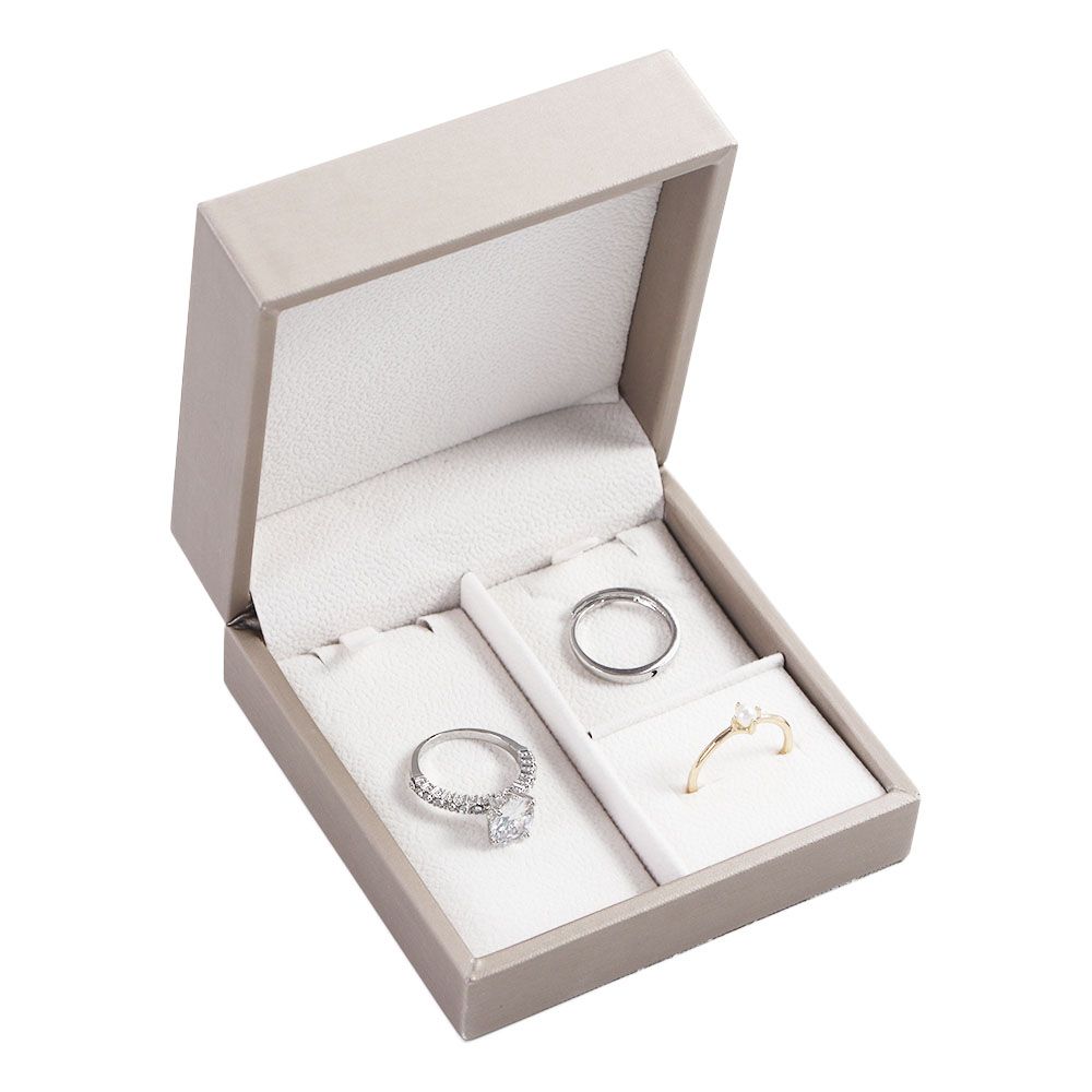 Travel Storage Gift Box Ring Holder PU Leather Square Jewelry Display Jewelry Boxes Earrings Storage Ring Box Storage Case